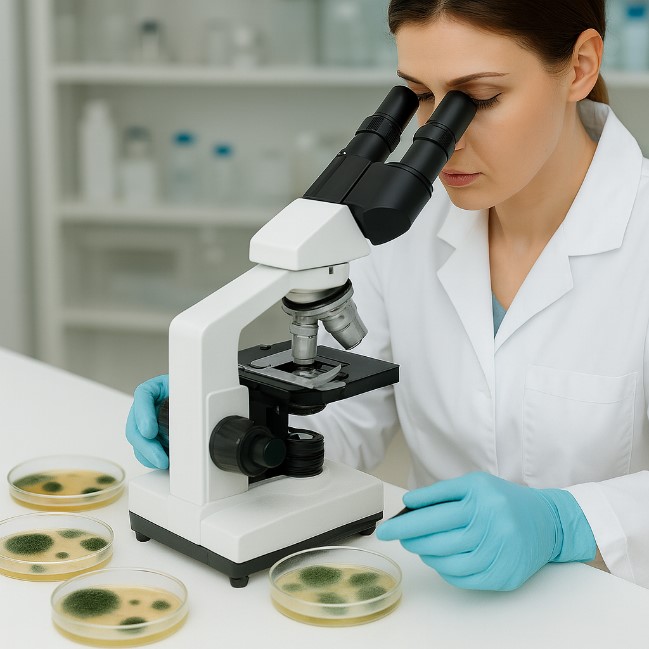 شمارش ریسه های کپک